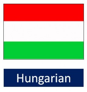 Hungarian flag button
